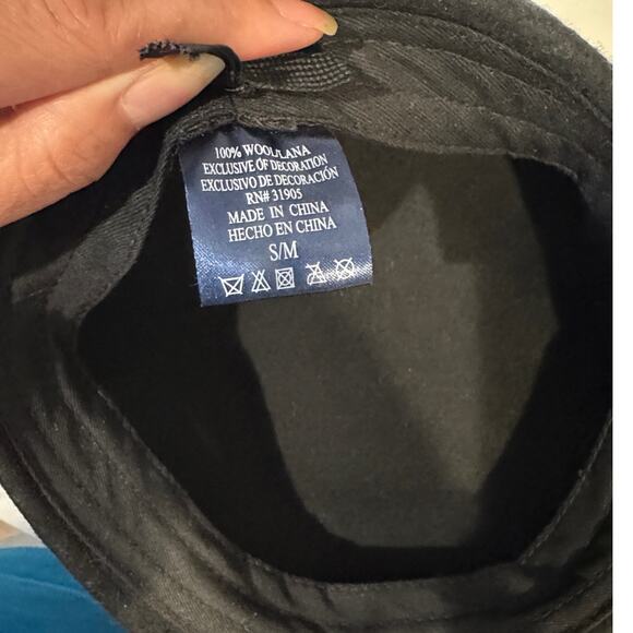 Scala black wool newsboy cap Peaky Blinders minimalist size S/M 23” unisex - Picture 5 of 7